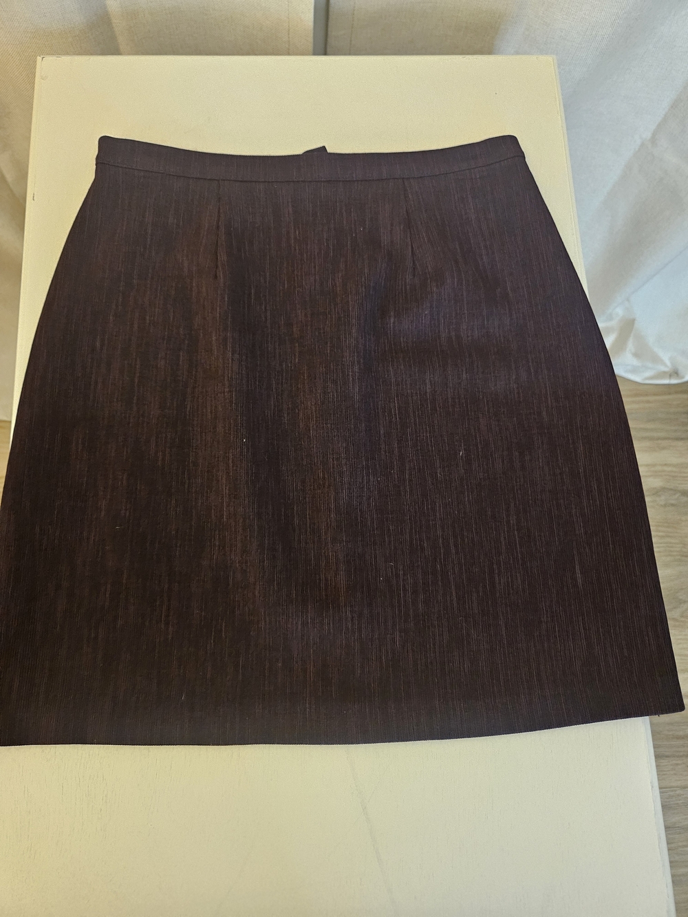 Dark Plum Straight Skirt